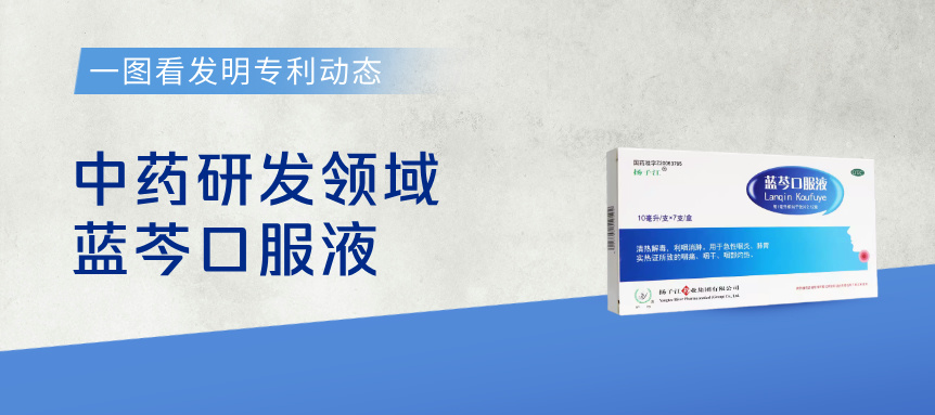  一圖看發(fā)明專(zhuān)利動(dòng)態(tài)｜中藥研發(fā)領(lǐng)域——藍(lán)芩口服液